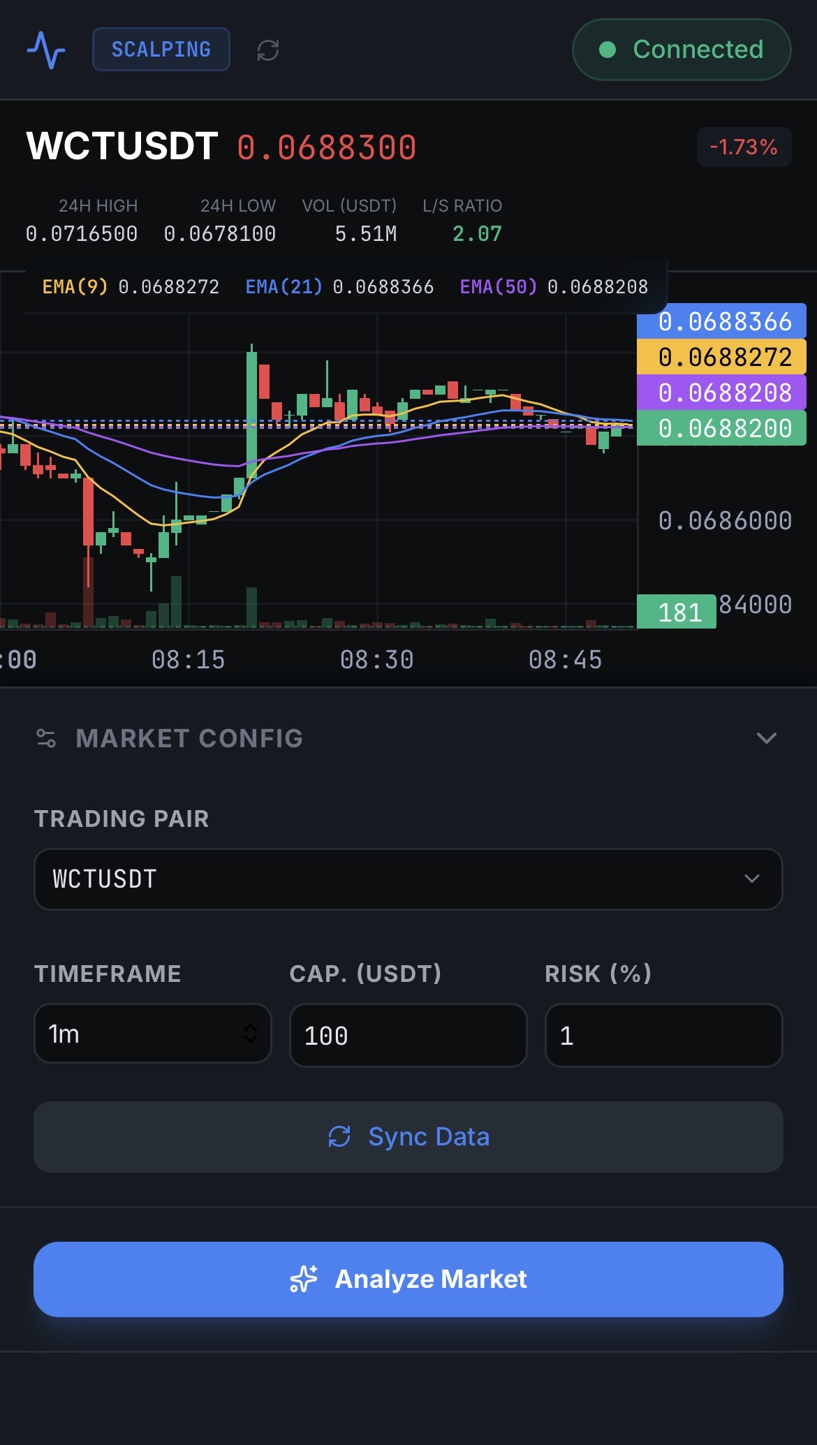 Chironte Platform App Interface